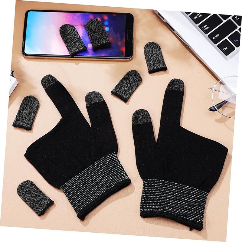 Breathable Copper Fiber Gaming Gloves Fingerless Touchscreen Sweatproof - Image 2
